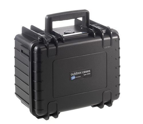 B&W Outdoor Case type 2000 - Black - Case with Dividers