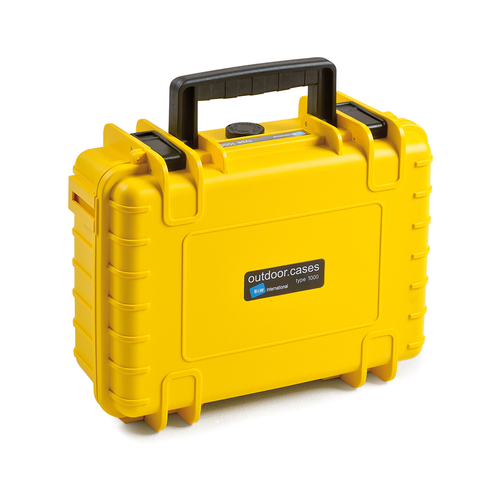 B&W Outdoor Case Type 1000 - Yellow - Case with Foam