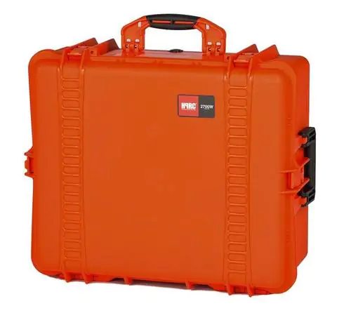 HPRC 2700W Case with Wheels - Orange - Case with Foam