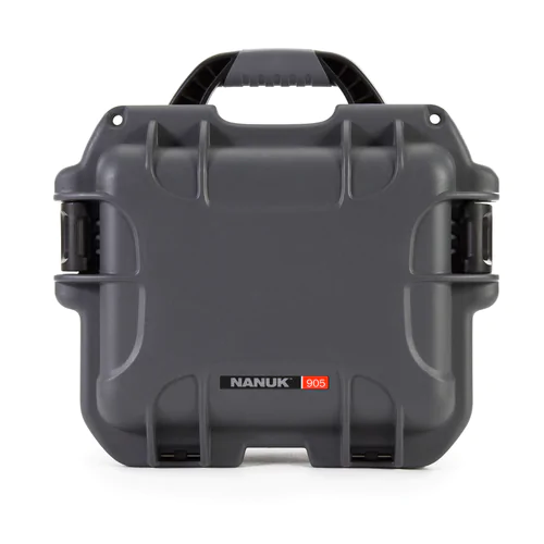 Nanuk 905 Case - Graphite - Case with Dividers and Lid Organiser