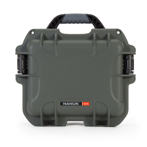 Nanuk 905 Case - Olive Green - Case with Foam