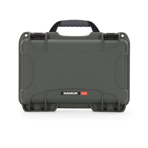 Nanuk 909 Case - Olive - Case with Foam