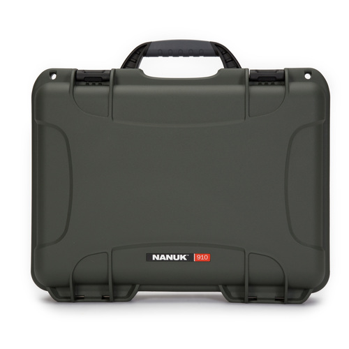 NANUK 910 2UP Classic Pistol Case - Olive Green