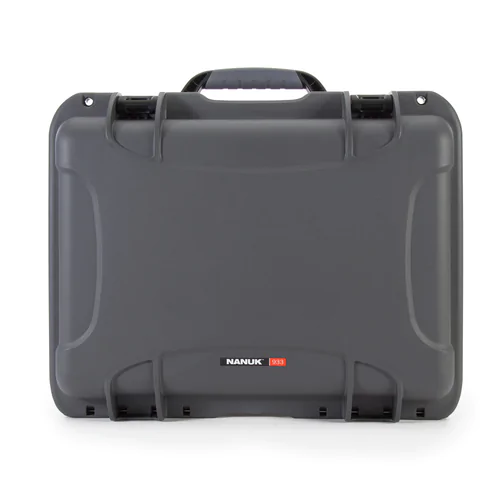Nanuk 933 Waterproof Hard Case - Black - Outside view showing top handle.