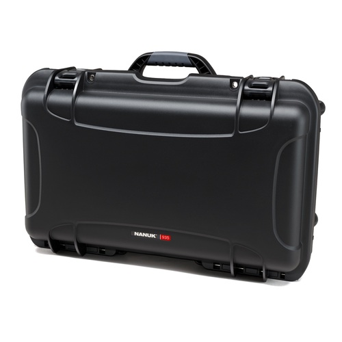 Nanuk 935 DSLR Case with Wheels - Black - WITHOUT Lid Organiser