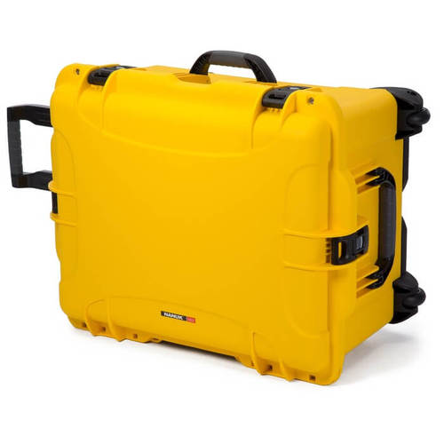 Nanuk 960 Case with Wheels - Yellow - Case with Dividers and Lid Organiser