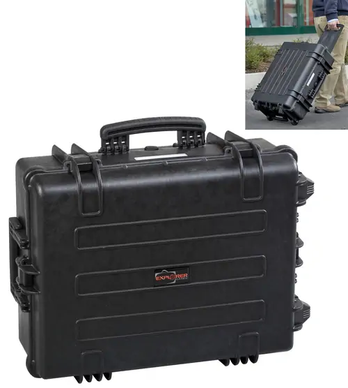 Explorer 5823 Waterproof Case With Wheels - Black Front