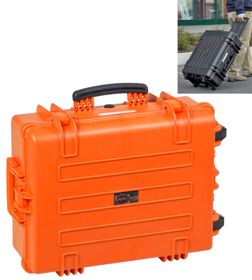Explorer 5823 Waterproof Case With Wheels - Black Front