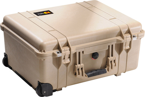Peli 1560 Case with Wheels - Desert Tan - Case With TrekPak