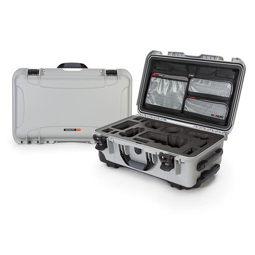 NANUK 935 Case For Sony A7R size Camera - with Wheels - Silver