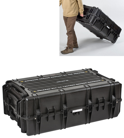 Explorer 10840 Waterproof Case With Wheels - Black
