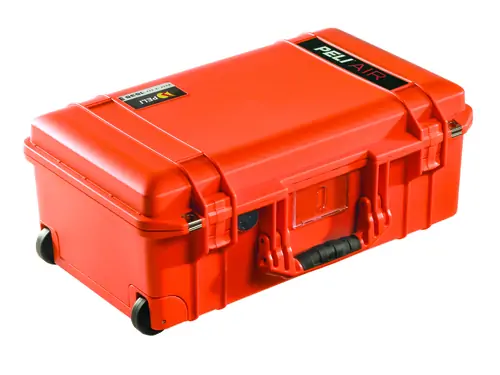 Peli 1535 Air Case Carry On with Wheels - Orange - Case With TrekPak
