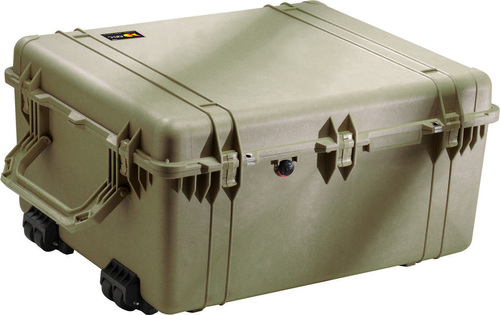 Peli 1690 Transport Case with Wheels - Olive Green - Case with Foam