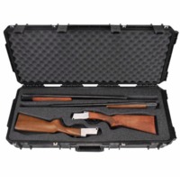 SKB 3i-3614-CBD Double Custom Breakdown Shotgun Case with Wheels