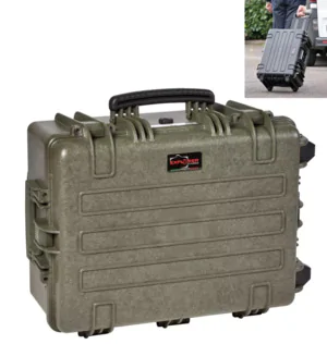 Explorer 5326 Case With Wheels - Olive Green Front