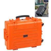 Explorer 5823 Waterproof Case With Wheels - Orange Front