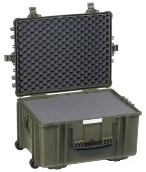Explorer 5833 Waterproof Case With Wheels - Olive Green with Foam