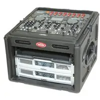 SKB 1SKB-R106W Video Control and Presentation Rack 10 x 6 Compact Rolling Rig with Wheels