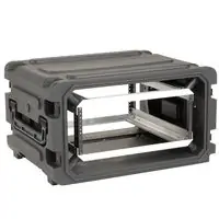 SKB 3SKB-R04U20W - 20 Inch Deep Roto Shockmount Rolling Rack Case - 4U