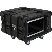 SKB 3SKB-R906U24 6U Roto Shock Rack 24 (61cm) Deep Rail To Rail with Wheels