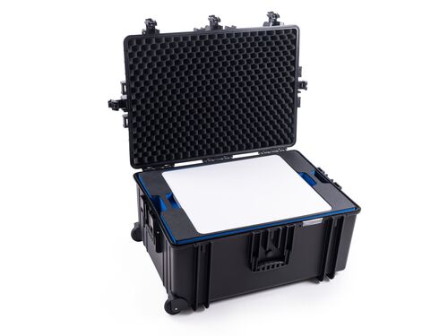B&W Outdoor Case Type 7800 for Starlink Flat High Performance Antenna (with Wheels) - Black