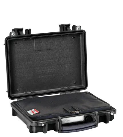 Explorer 3005.BGB Gun Case: Black Open with Contents