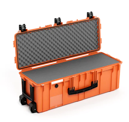 Explorer 8831HL Case with Wheels - Orange - Case with Cubed Foam