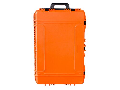 Max Case MAX750H400 with Wheels - Orange - Case with High Density Foam