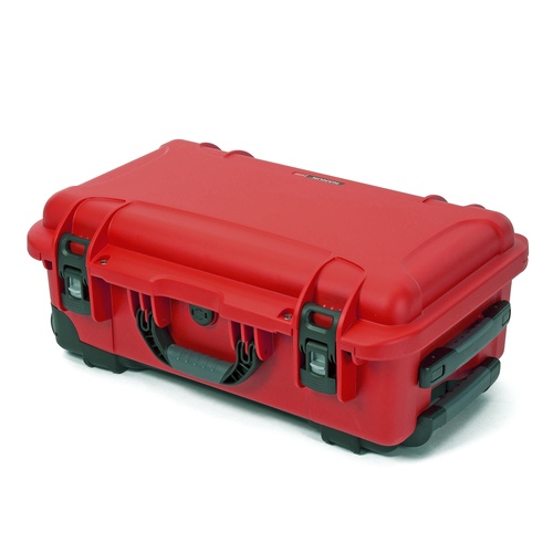 Nanuk 935 Case with Lid Org and N-Cubik 13L Padded Bag - with Wheels - Red