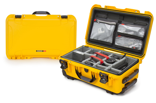 Nanuk 935 Camera Case Pro Photo Kit with Wheels - Yellow
