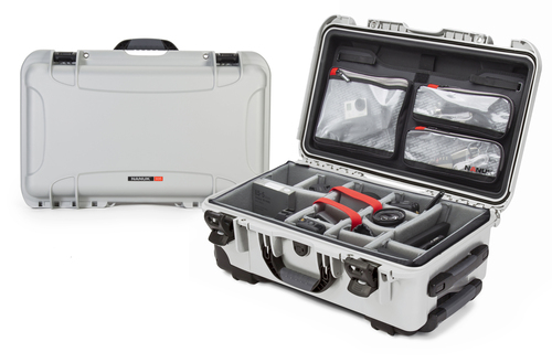 Nanuk 935 Camera Case Pro Photo Kit with Wheels - Silver