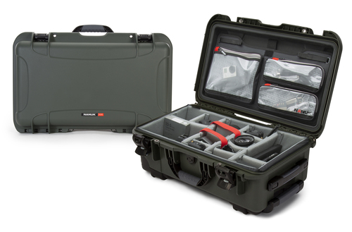 Nanuk 935 Camera Case Pro Photo Kit with Wheels - Olive