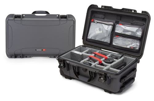 Nanuk 935 Camera Case Pro Photo Kit with Wheels - Graphite