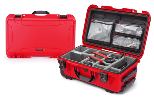 Nanuk 935 Camera Case Pro Photo Kit with Wheels - Red