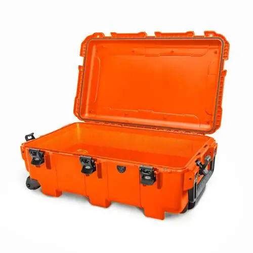Nanuk 962 Case with Wheels - Orange - Case with Dividers and Lid Organiser