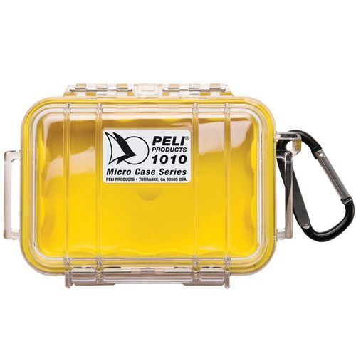 Peli 1010 Micro Case - Clear Yellow - Case with Foam
