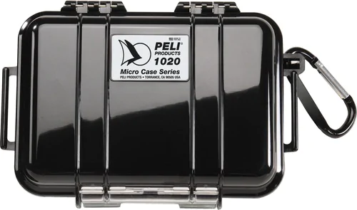 Peli 1020 Micro Case - Solid Black - Case Empty