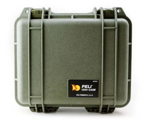 Peli 1200 Case - Olive Green - Case with Foam