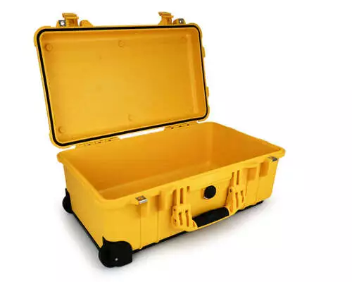 Peli 1510 Case With Dividers SPECIAL OFFER - with wheels - Yellow