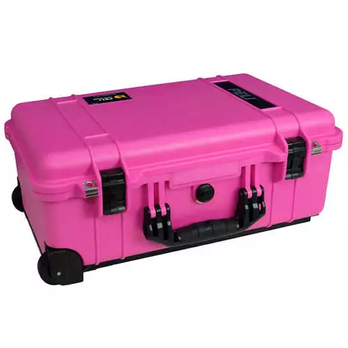 Peli 1510 Case With Dividers SPECIAL OFFER - with wheels - Pink