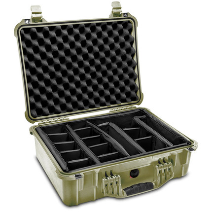 Peli 1520 Case With Dividers SPECIAL OFFER - Olive Drab