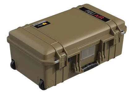 Peli 1535 Air Carry On Case with Wheels - OCP Tan - Case with Foam