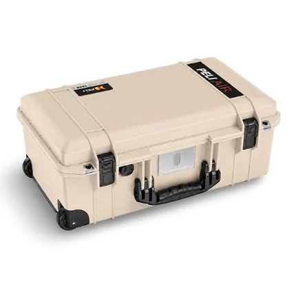 Peli 1535 Air Carry On Case with Wheels - Limestone - Case with Dividers