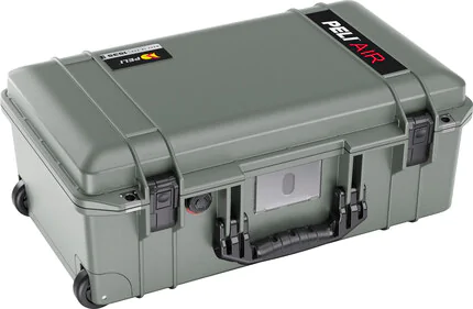 Peli 1535 Air Carry On Case with Wheels - Desert Sage (Sage / Grey) - Case Empty