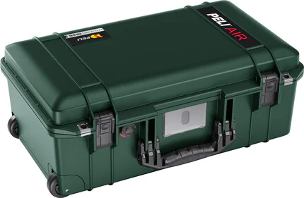 Peli 1535 Air Carry On Case with Wheels - Hunters Green - Case with Foam