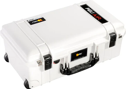 Peli 1535 Air Case Carry On with Wheels - White - Case With TrekPak