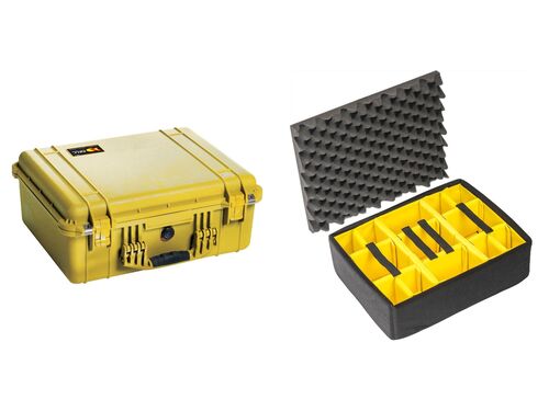 Peli 1550 Case With Dividers SPECIAL OFFER - Yellow