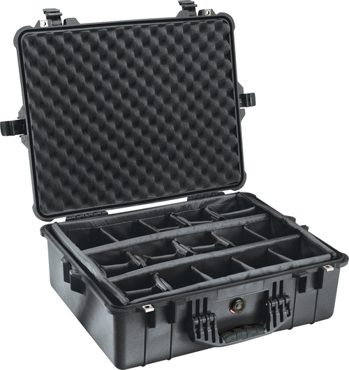 Peli 1600 Case With Dividers SPECIAL OFFER - Black