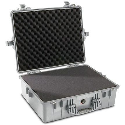 Peli 1600 Case With Foam SPECIAL OFFER - Silver