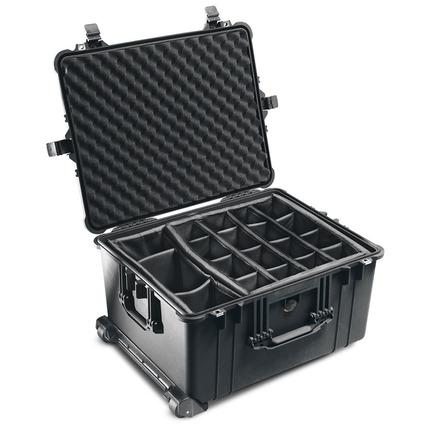 Peli 1620 Case With Dividers SPECIAL OFFER - with wheels - Black